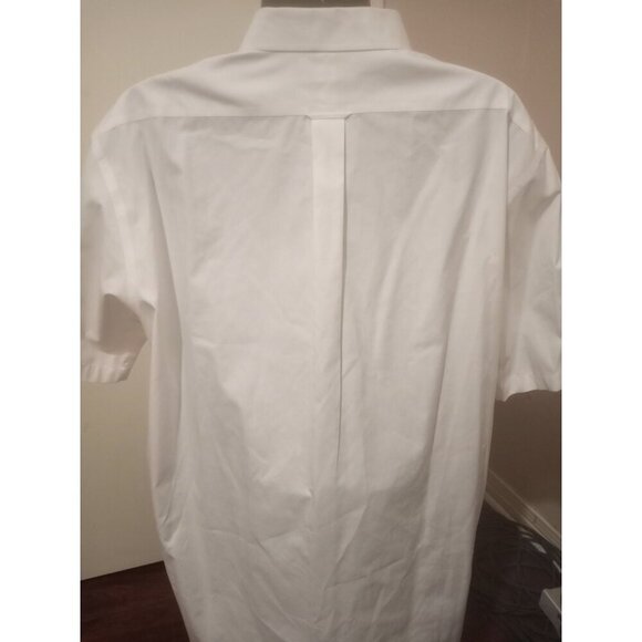 Roundtree Yorke Gold Label Dress Shirt 19 (3XL) Tall White Non Iron EZ Wash - Picture 8 of 13
